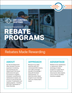 ACS PDF Sell Sheet for the Service Department's Rebate Programs
